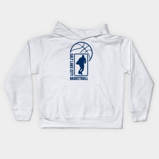 Salt Lake City Basketball 02 Kids Hoodie